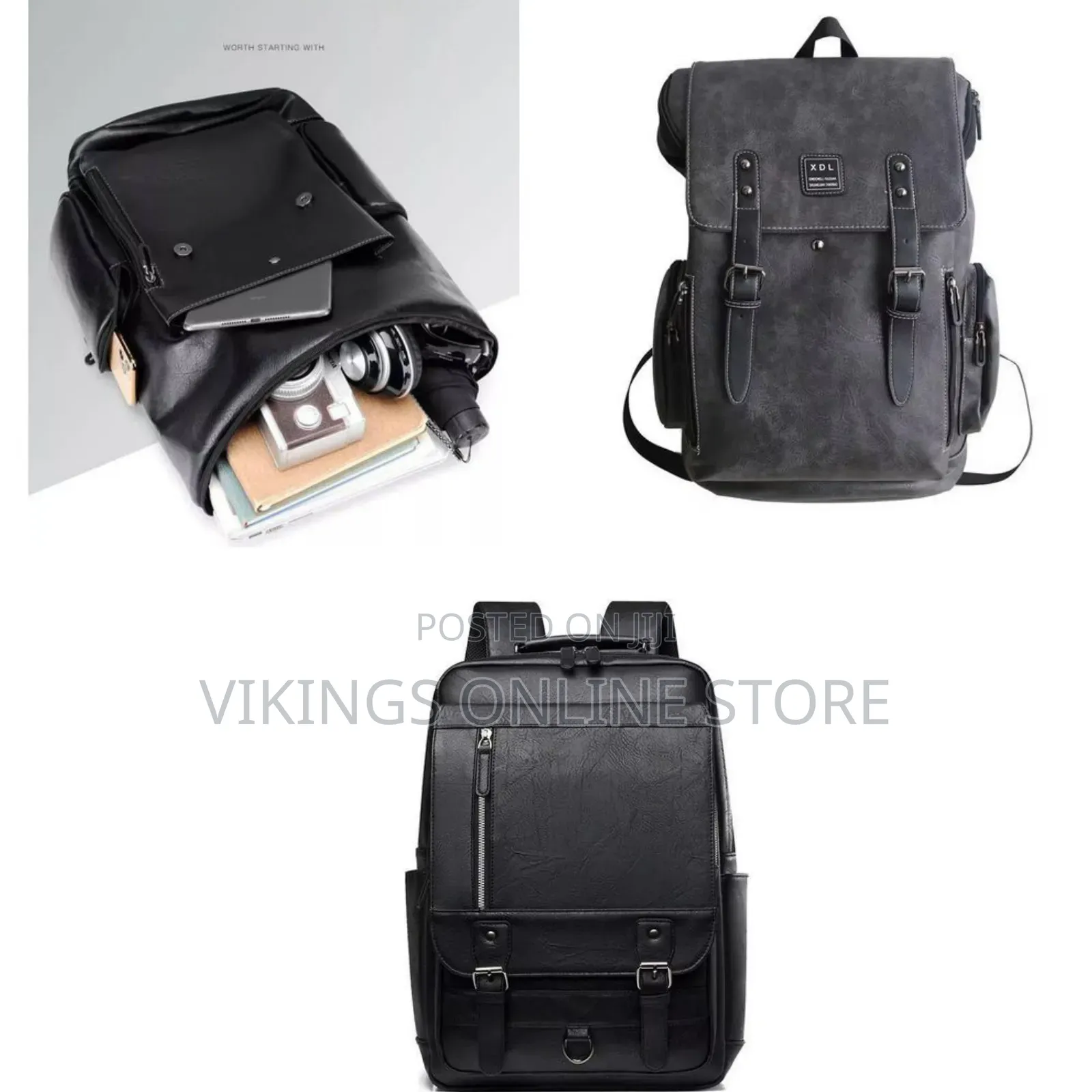Vintage Backpack Soft Leather for Men, High-Quality Luxury Designer