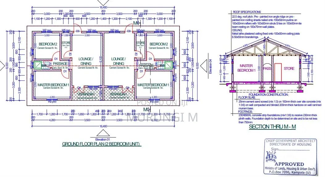 2 Bedroom House Plans