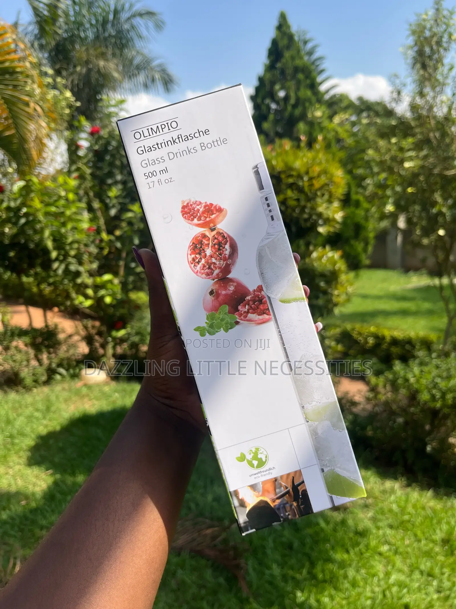 Olimpio Glass Water Bottle - 500mls