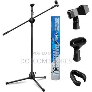 Adjustable Microphone Stand With 2 Microphone Holder