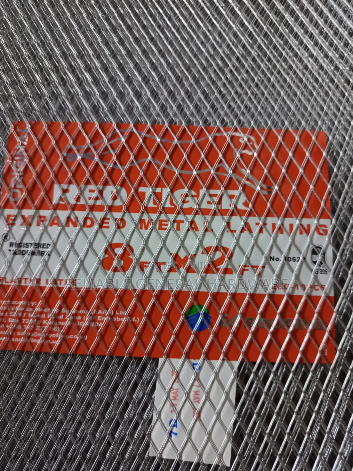 Expanded Wire Mesh Red Tiger 8x2ft