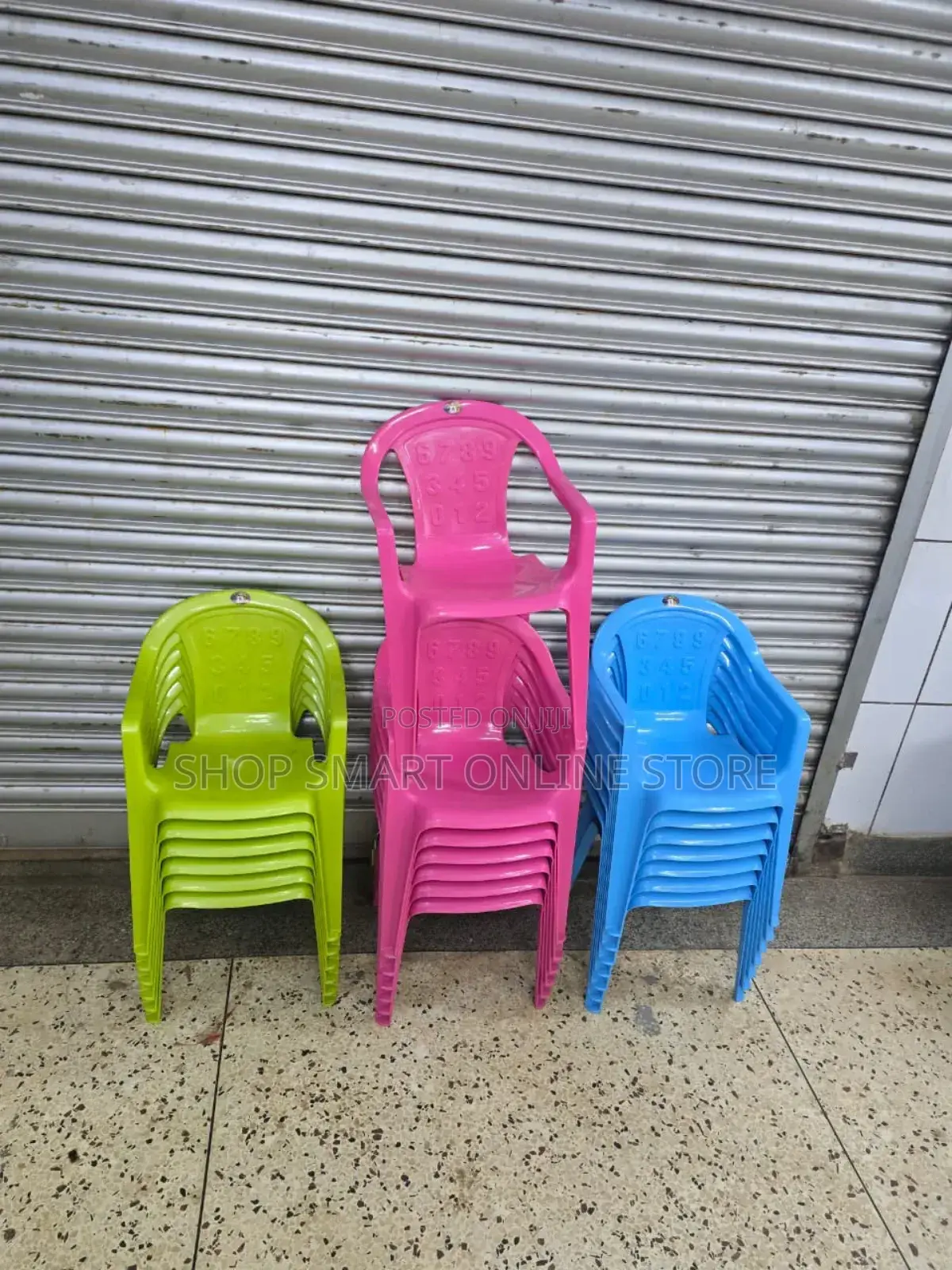 Study Numbered Back Kids Plastic Chairs Plastic Chairs