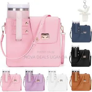 Outdoor Portable Crossbody Bag With Purse for Stanley Cup Mug Bottle