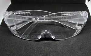 Safety Glasses Clear Lens Wide Frame Eye Protection Lab Goggles