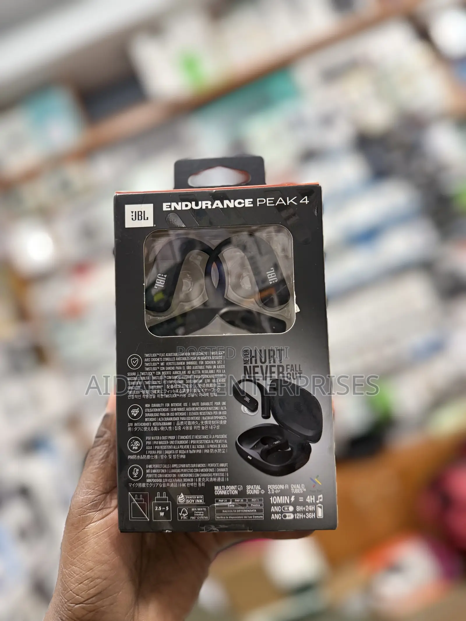JBL Endurance Peak 4 Wireless Earbuds
