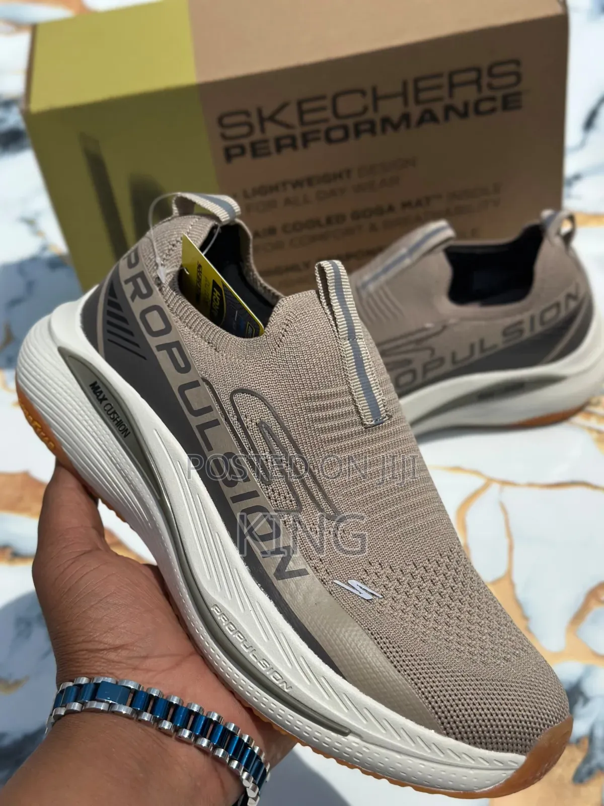 Skechers Propulsion Tan Sneakers