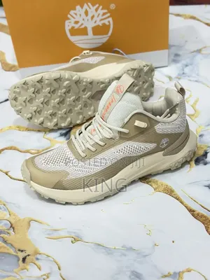 Timberland Motion Access Low Lace Sneakers in a Beige Mesh