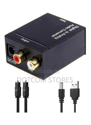 Audio Converter From Optical To Aux Digital 2 Anlogue-