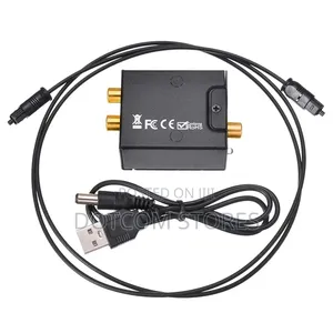 Toslink Digital to Analog Rca Optical Spdif Coax Audio-Black