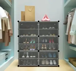 6-Door Modular Plastic Shoe Rack