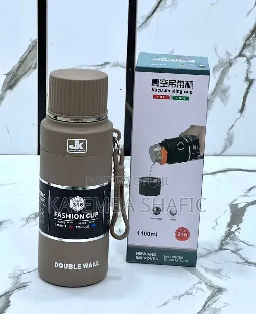 Jk 1100ml Stainless Steel Vacuum Sling Flask (Hot Cold)