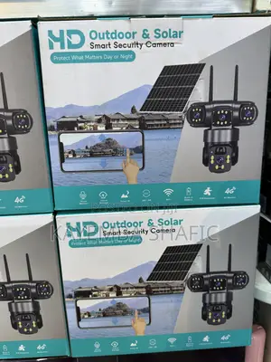 Hd Outdoor Solar Smart Security Camera – 4g / Wi-Fi Triple Lens PTZ