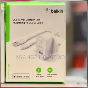 Belkin Boost Charge 12w Usb-a Wall Charger , Ightning to Usb-a Cable.
