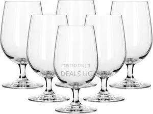 Madison Water Goblet Glass, Set of 6, 425 Ml Chalice Glass, Stemware
