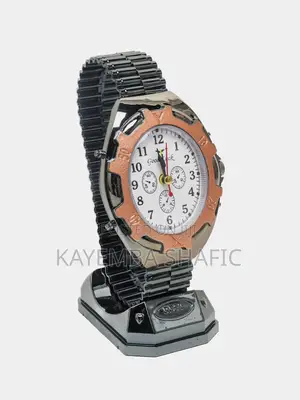 Unique Oversized Wristwatch Desk Table Top Clock (Gold)