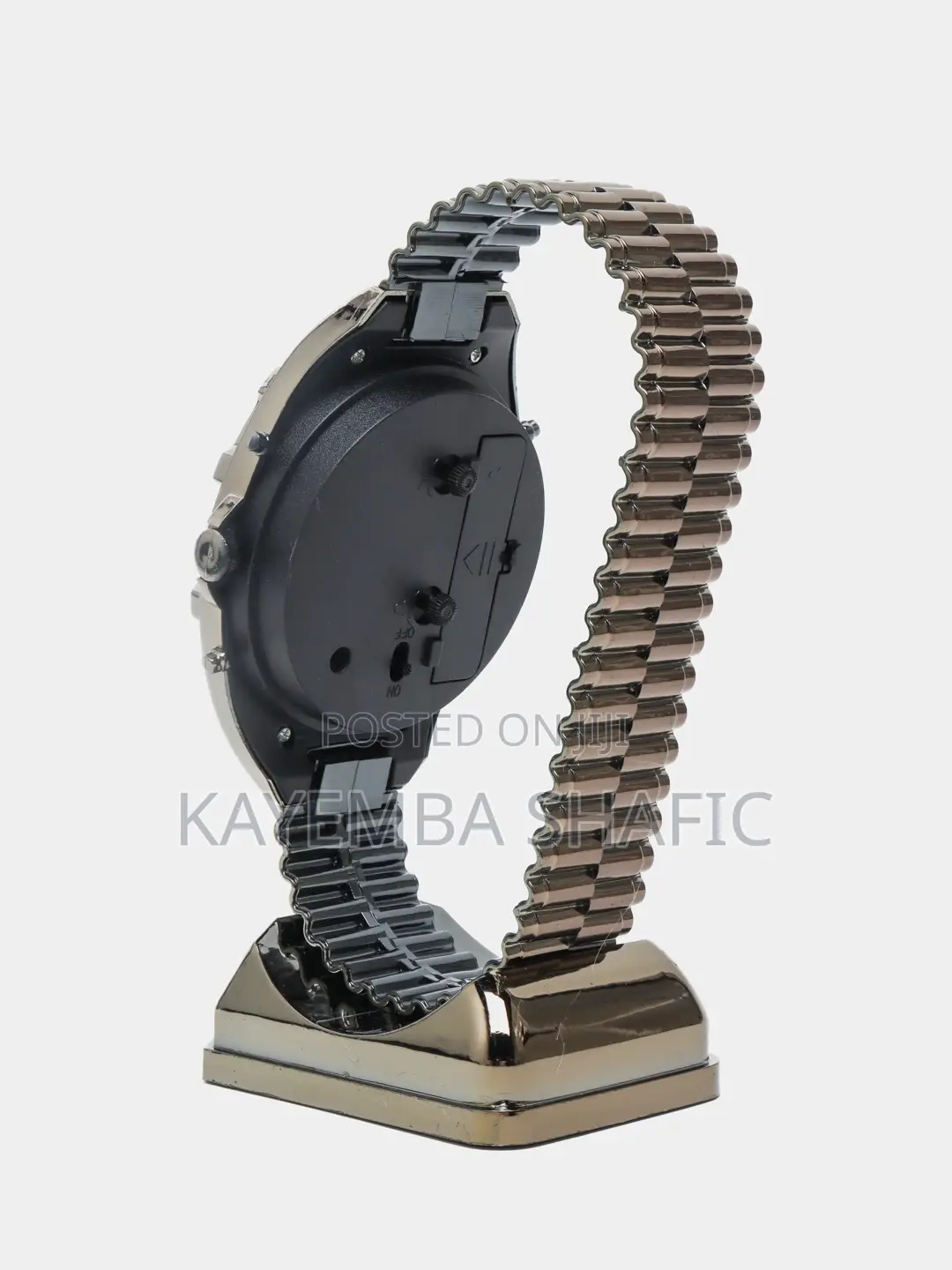 Unique Oversized Wristwatch Desk Table Top Clock (Gold)