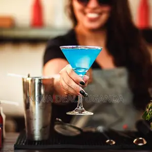 Set of 6 v-Shaped Martini Margarita Glass