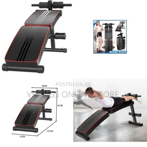 Adjustable Sit Up Bench Reverse Crunch Abdominal Abs Fitness Home Gym