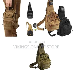 1 Piece of Tactical Shoulder Sling Bag Small Outdoor Chest Pack Backpa