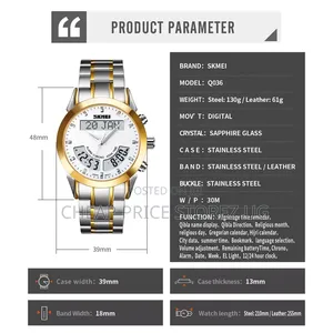 Skmei 2381 Arabic Islamic Qibla Jam Tangan Saat Wrist Watch ,