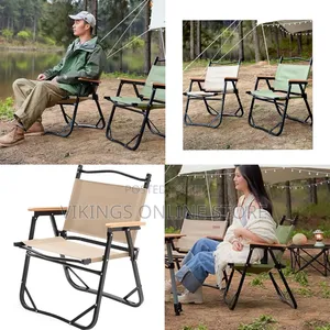 Camping Folding Chair Lightweight Outdoor Furniture Holds 500 LBS High