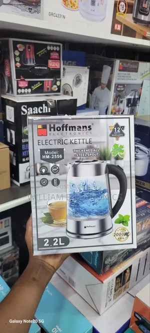 Hoffmans Electric Glass Kettle 2.2l /Hoffmans Electric Kettle