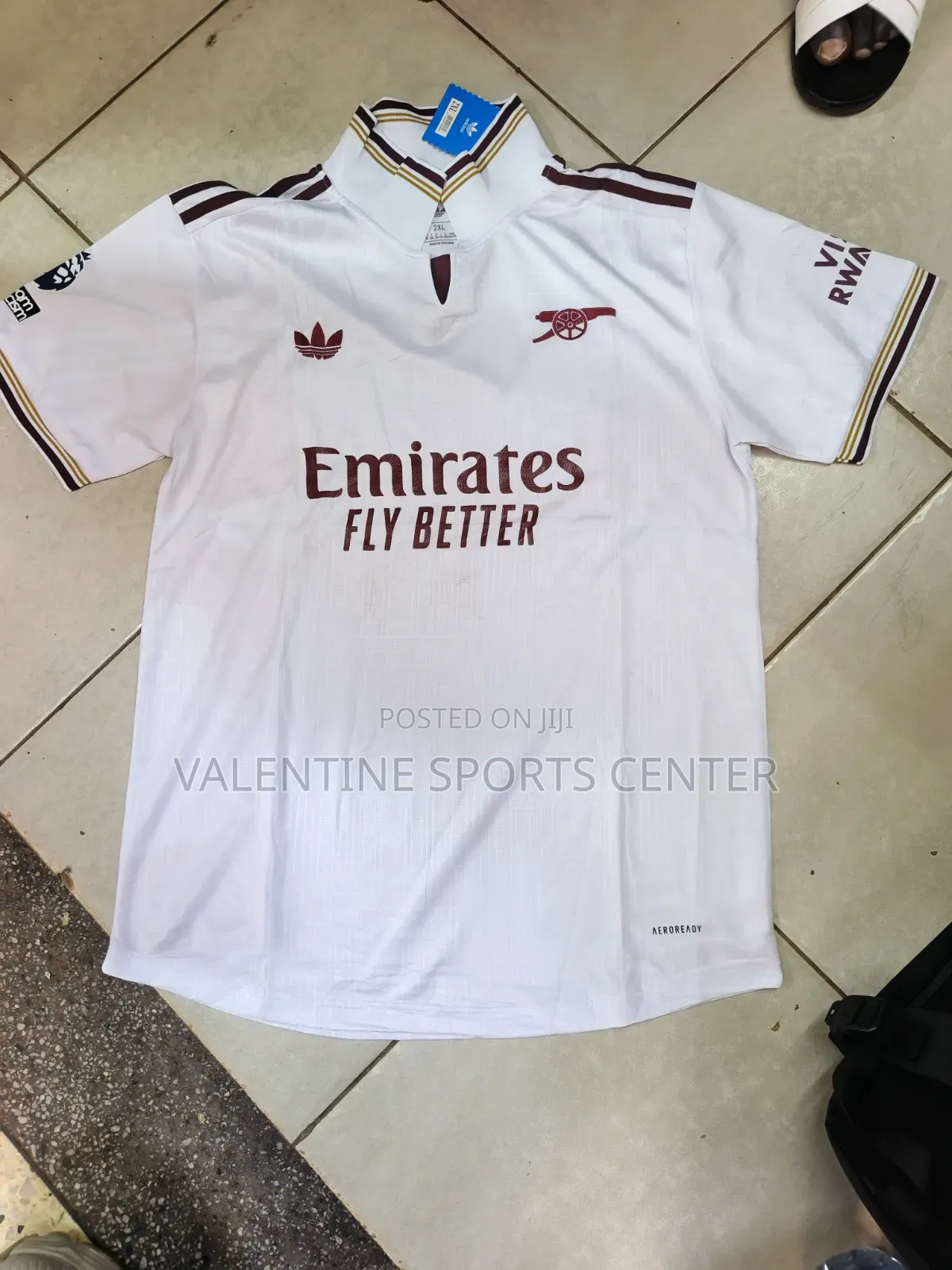 Red and White Usa Jersey Original Material