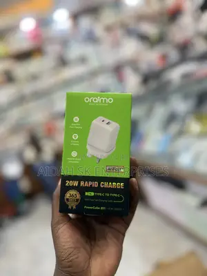 Oraimo Powercube 201 20w Dual-Port Fast Charger With Type-C to Type-C