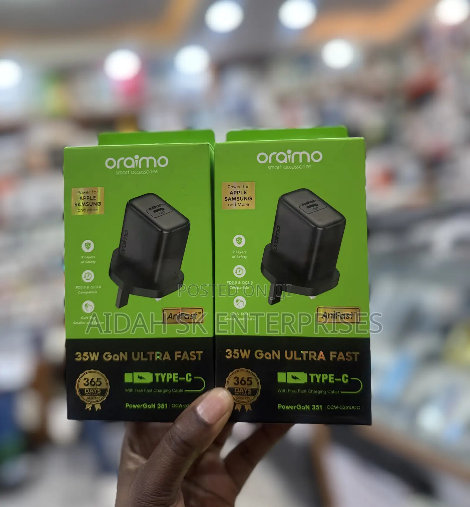 Oraimo Powergan 351 35w Type C Charger
