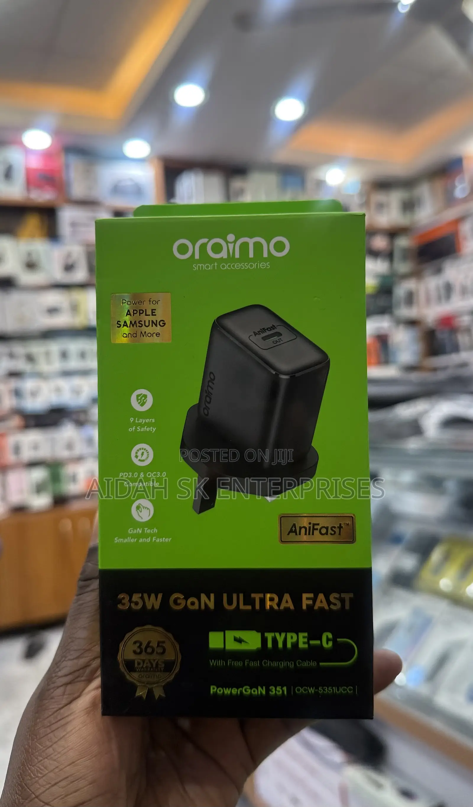 Oraimo Powergan 351 35w Type C Charger