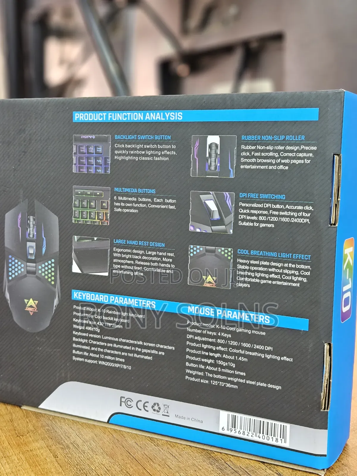  Backlight Gaming Keyboard and Mouse Combo