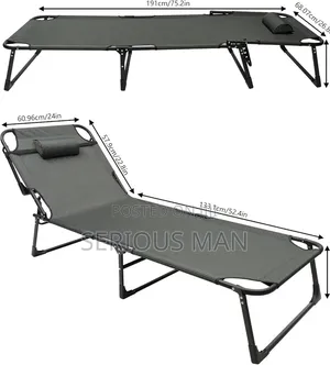 Adjustable Folding Camping Cot Or Lounge Chair-high-quality.