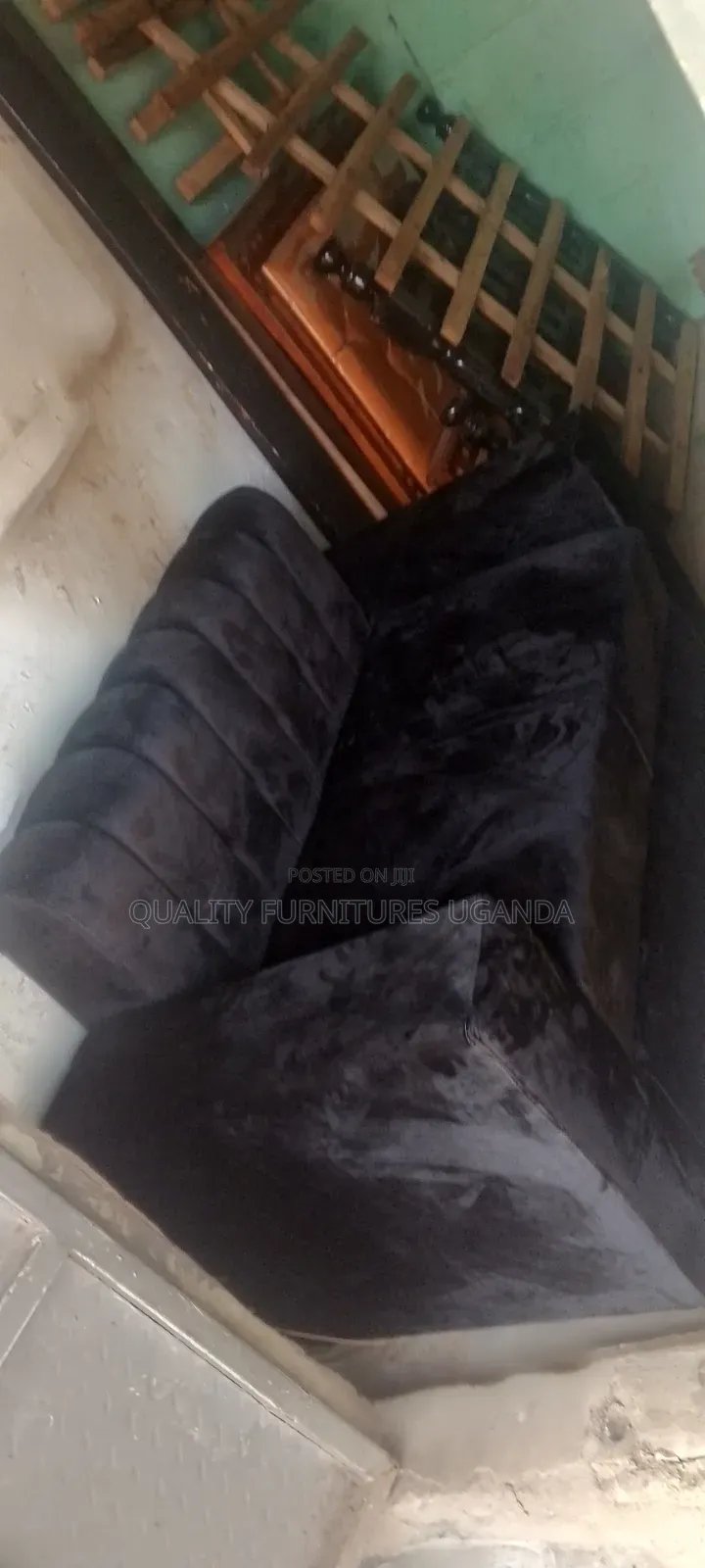 2 Seater Sofa in Black Color