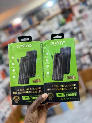 Oraimo Traveler Link 20 Power Bank With a 20,000mah Capacity.