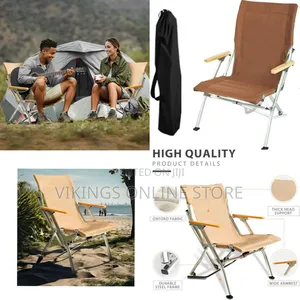 Foldable Camping Chair Folding Beach Lawn Portable Chairs Outdoor
