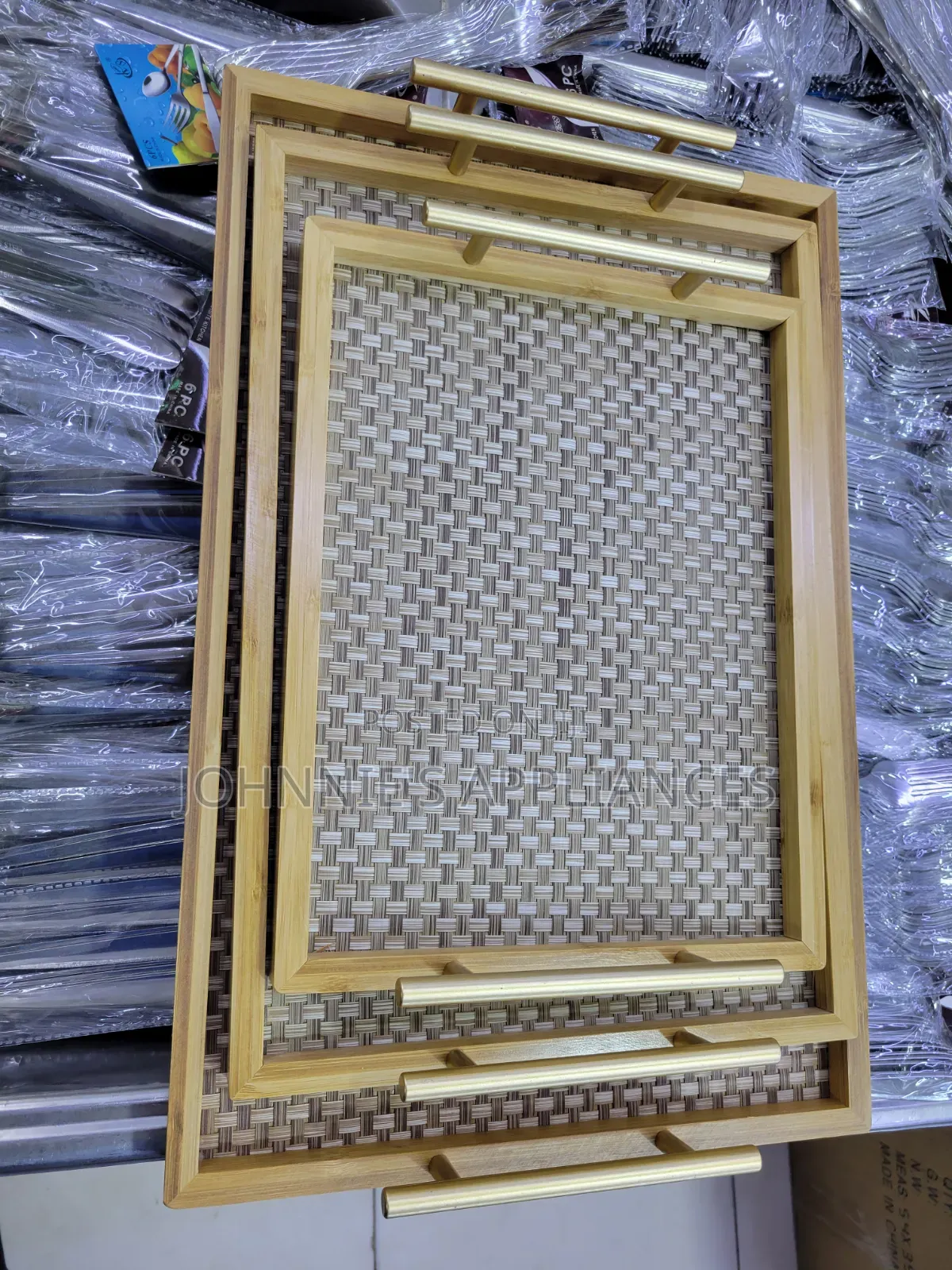 3pics Bambo Trays