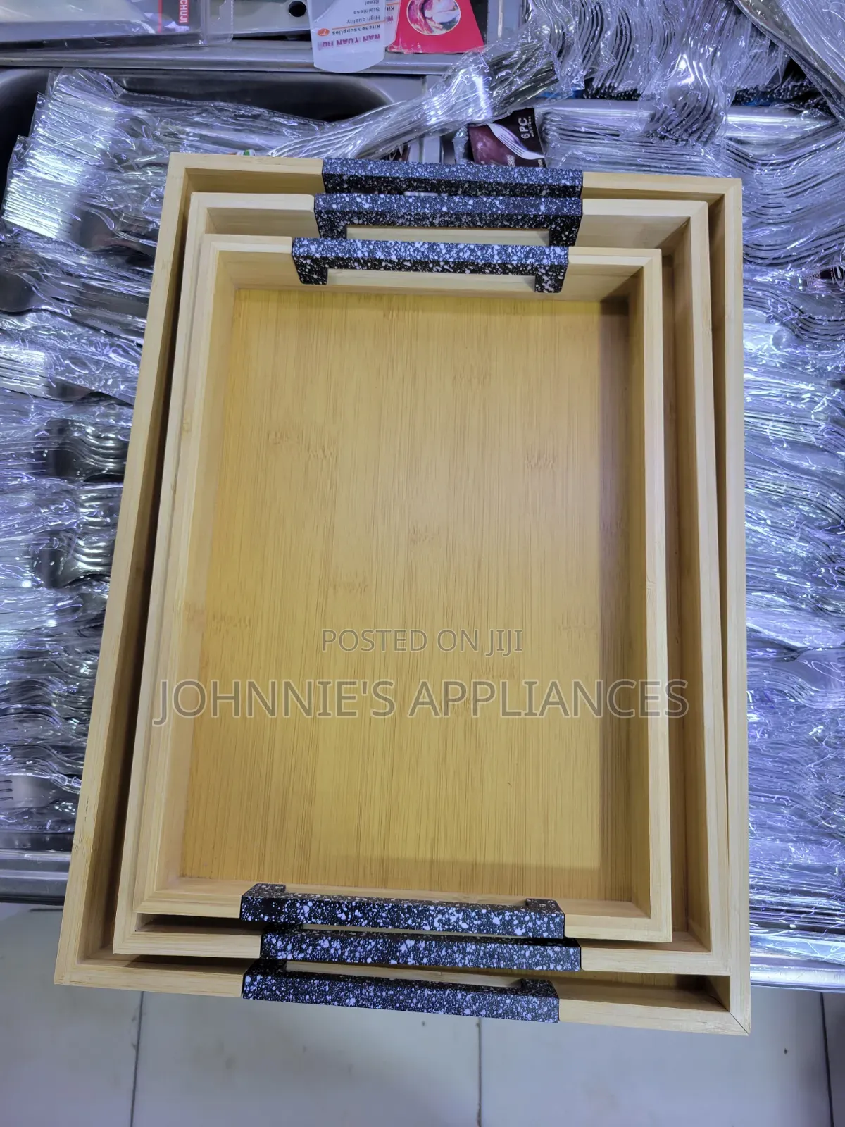 3pics Bambo Trays