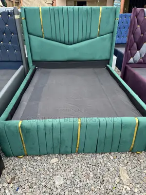 Sofa Bed Stripped Green Five by Six