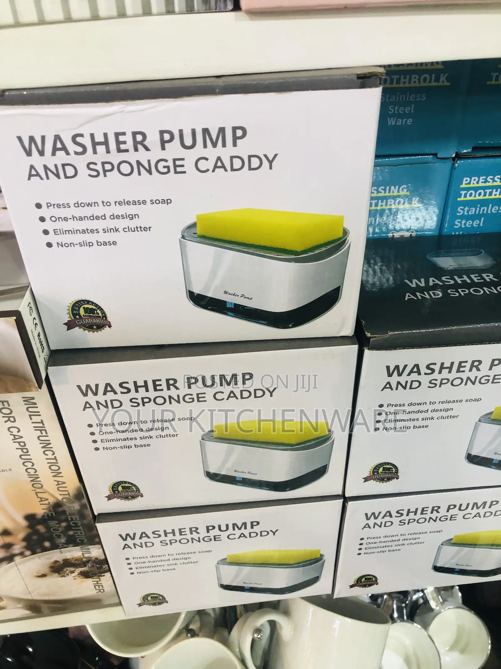 Washer Pump and Sponge Caddy