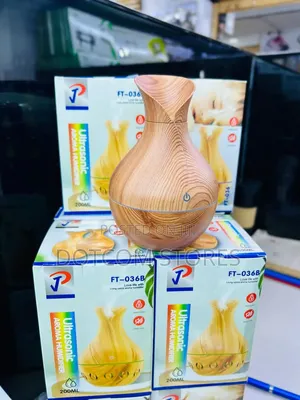 Wood-Grain Patterned Ultrasonic Aroma Humidifier