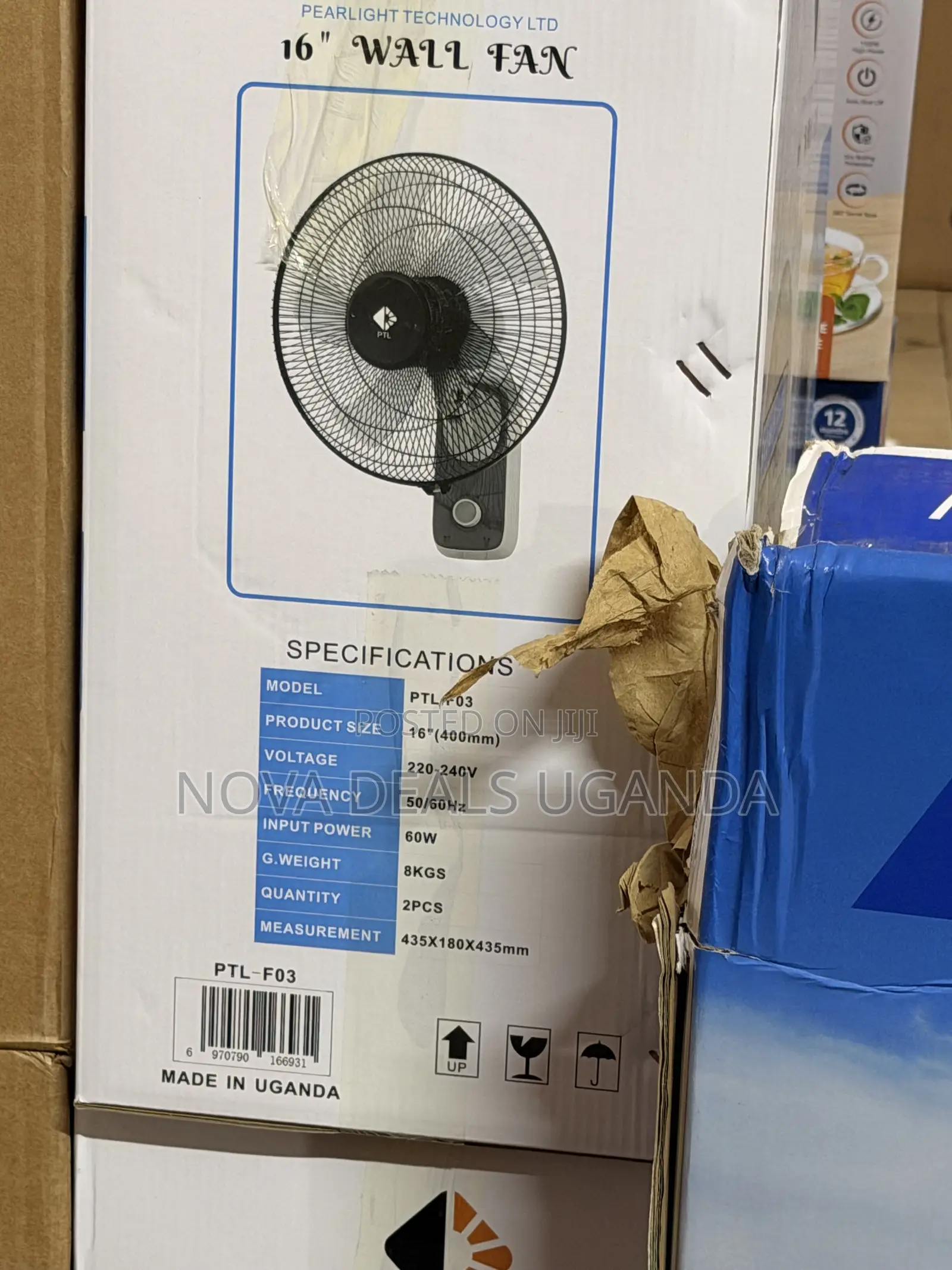Pearllight Technology LTD PTL 16” Wall Fan 3speed Plastic Blade