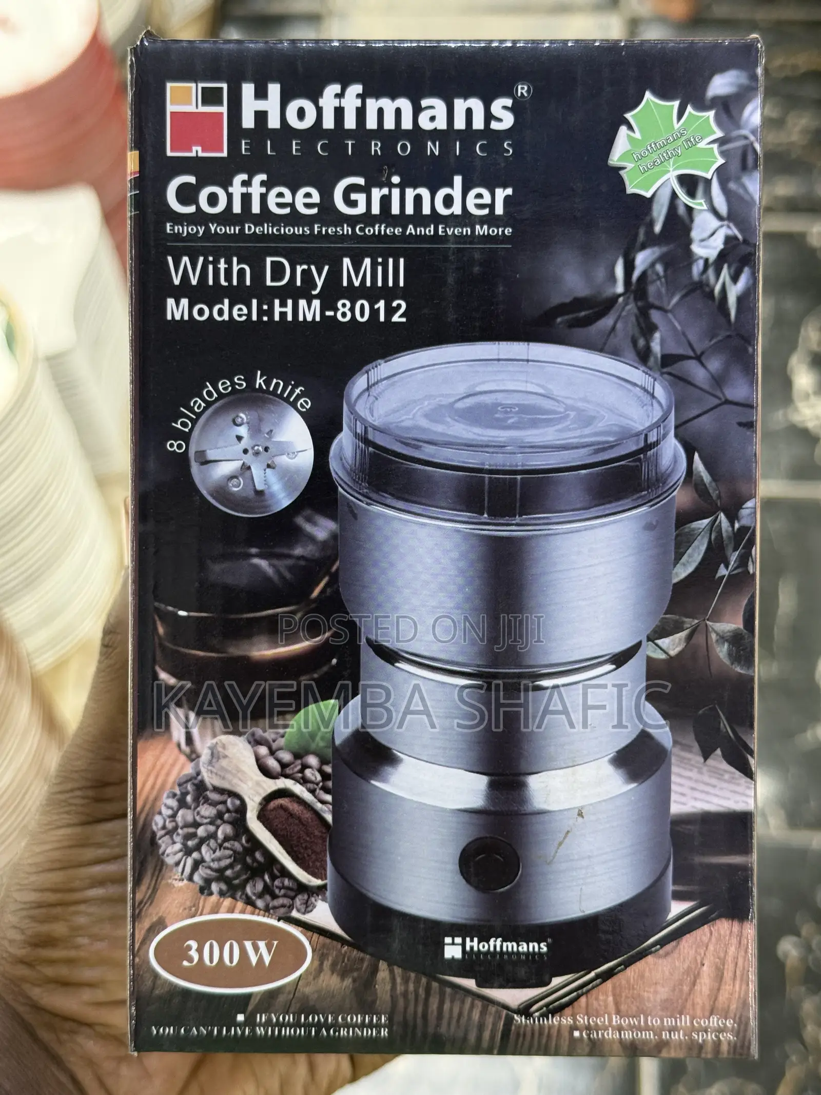 Hoffmans Hm-8012 Electric Coffee Grinder Spice Dry Mill - 300w