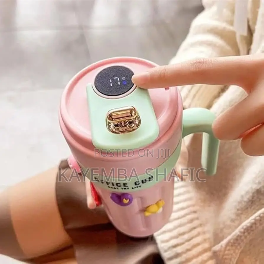 Smart Led Insulated Coffee Mug With Temperature Display Handle