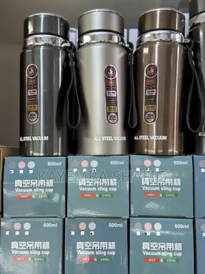 Jk 600ml All Steel Vacuum Flask Sling Thermos Cup