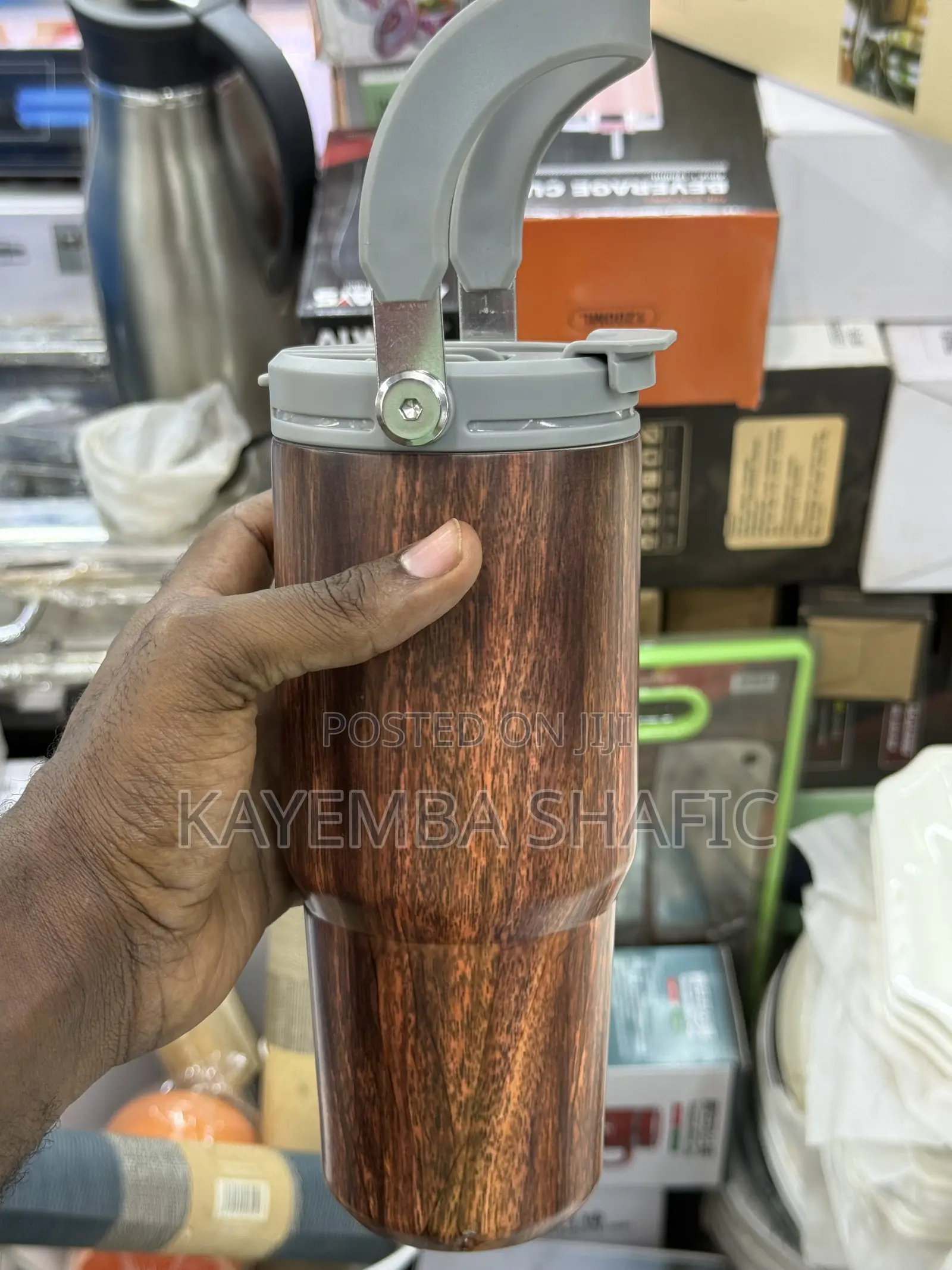 40oz (750ml) Stainless Steel Vacuum Insulated Beverage Cup With Handle