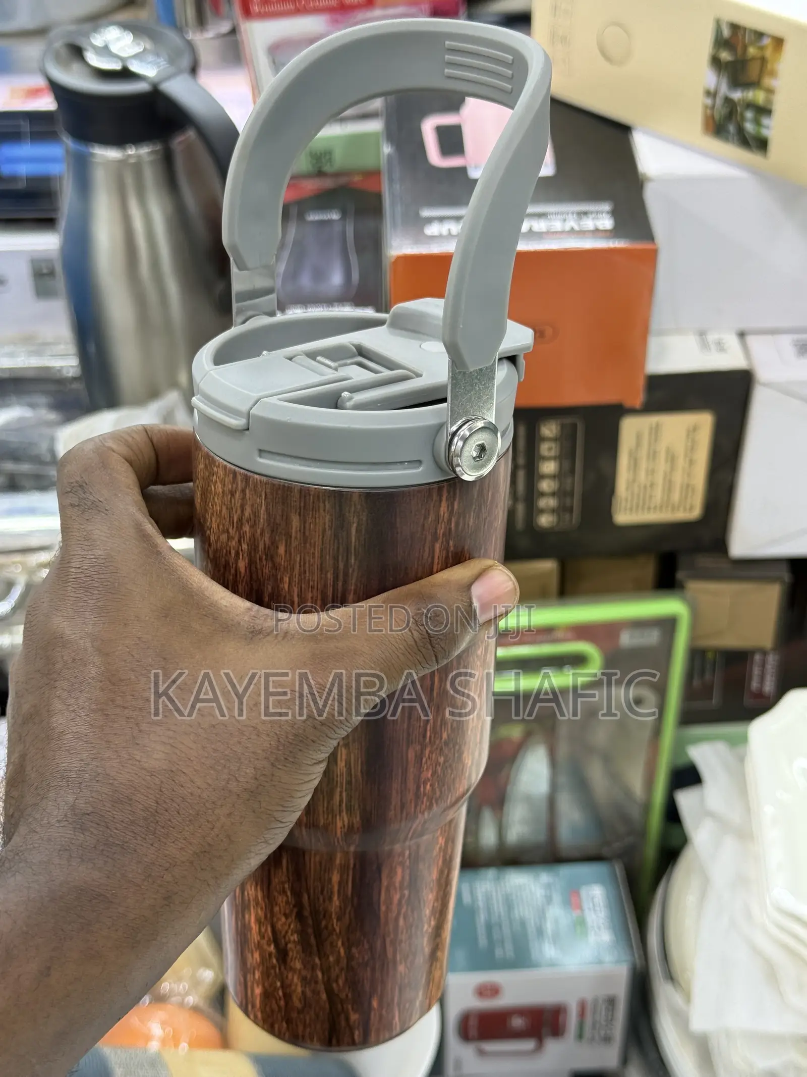 40oz (750ml) Stainless Steel Vacuum Insulated Beverage Cup With Handle