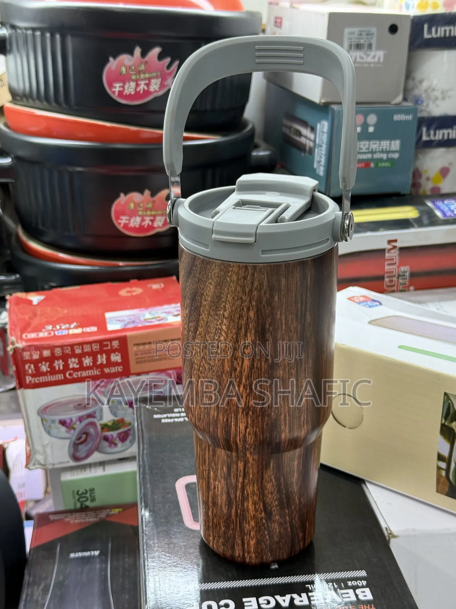 40oz (750ml) Stainless Steel Vacuum Insulated Beverage Cup With Handle