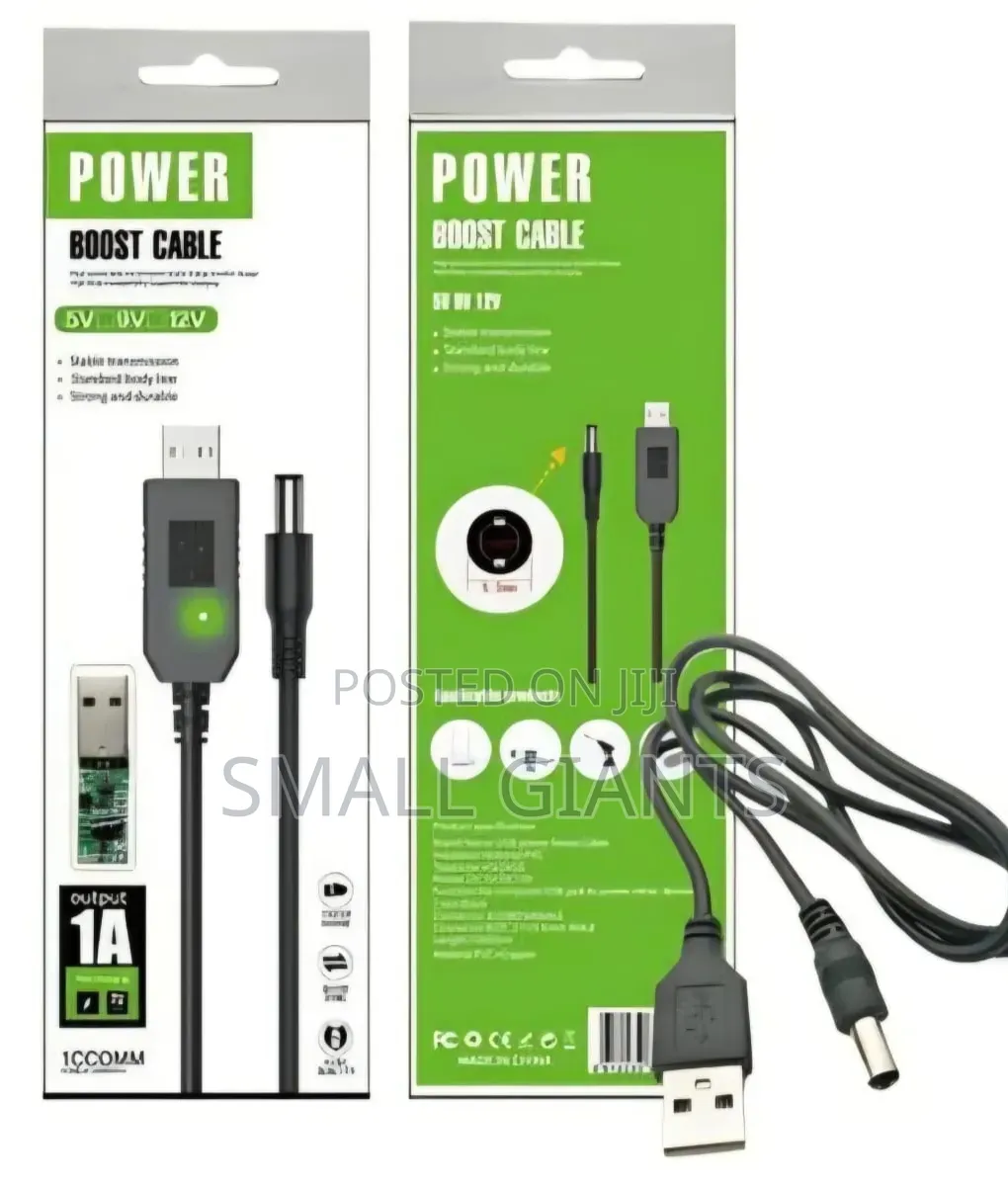 Usb Power Boost Cable 5v to 9v/12v