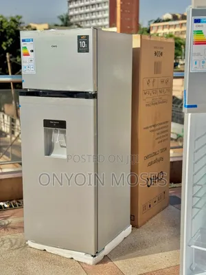 270l Brand New Chiq Double Door Fridge With Water Dispenser