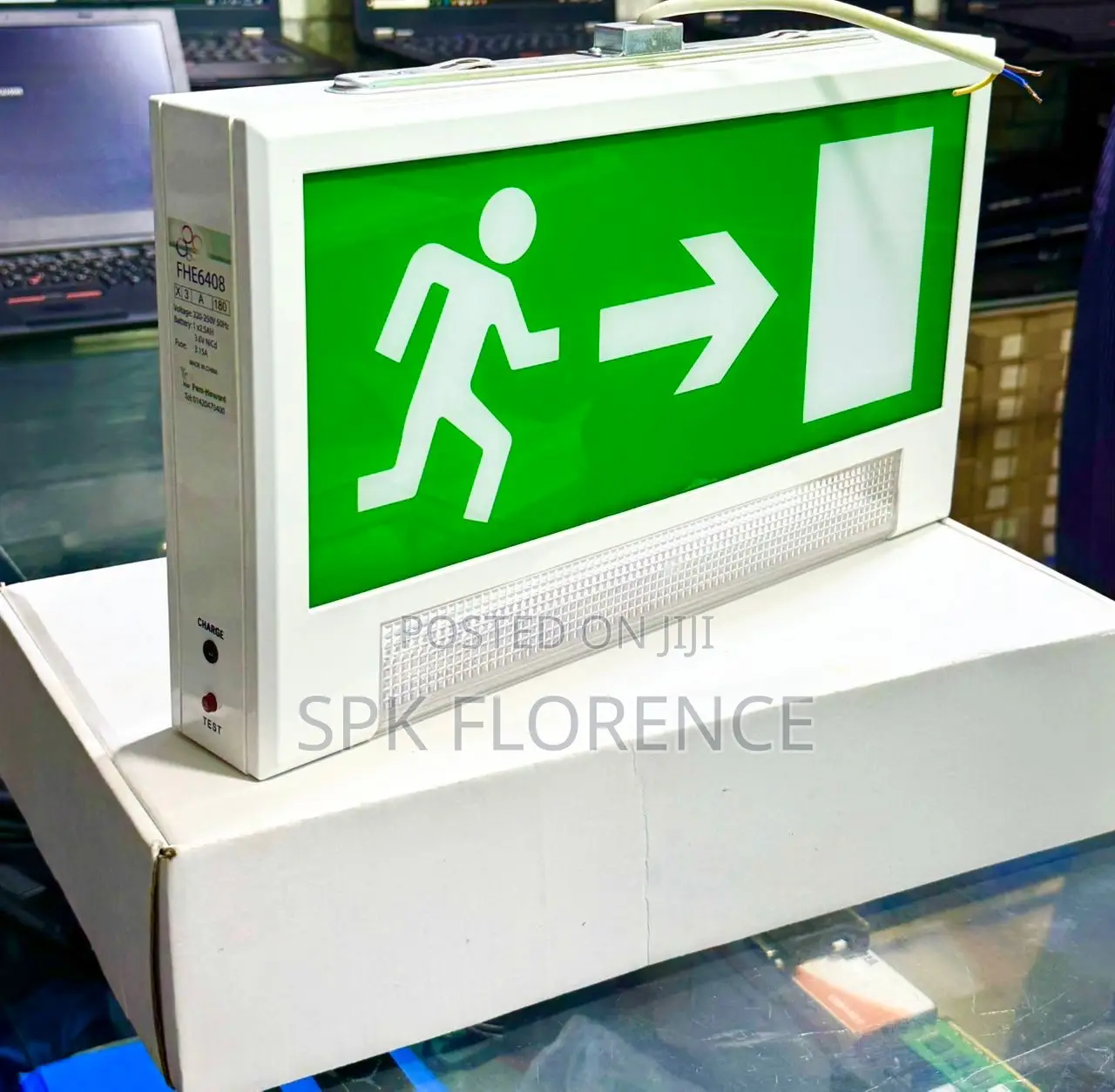 Fern-Howard Fhe6408 Led Exit Box Features Double-Sided